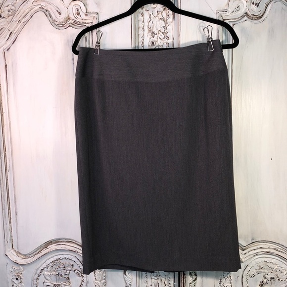 Rafaella Career Basic Gray Skirt - Picture 1 of 5
